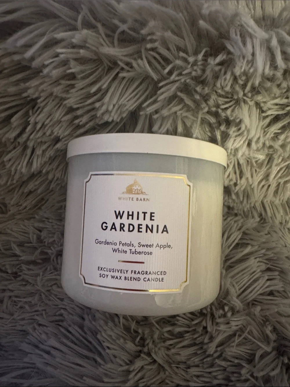 White Barn White Gardenia Candle in White Jar